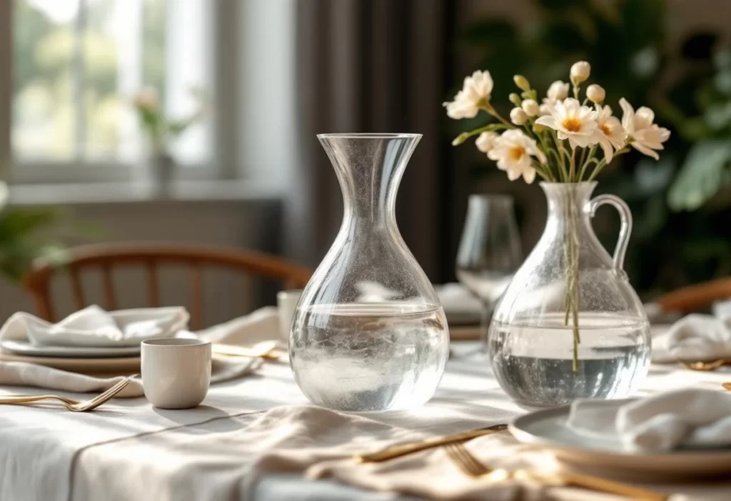 Les meilleures carafes d’eau pour une table élégante : sublimation du quotidien