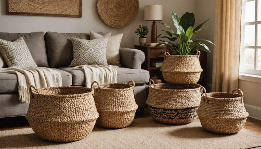 Objets déco durables : fibres naturelles- céramiques- tissages