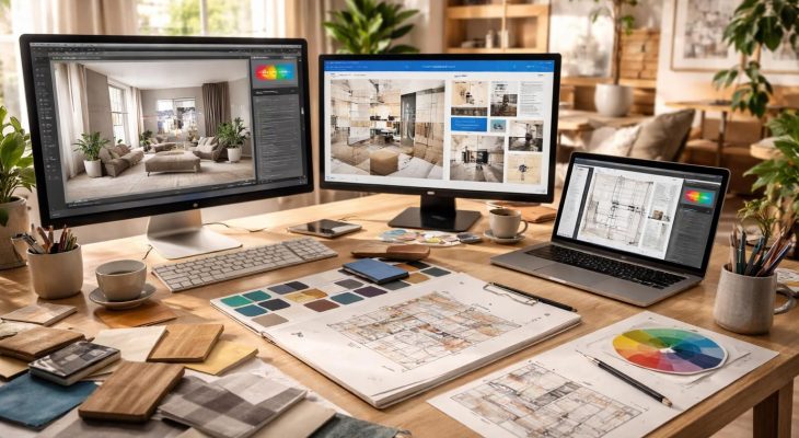 apprenez à visualiser vos projets déco grâce à photoshop, canva et adobe illustrator pour créer des ambiances uniques et personnalisées.