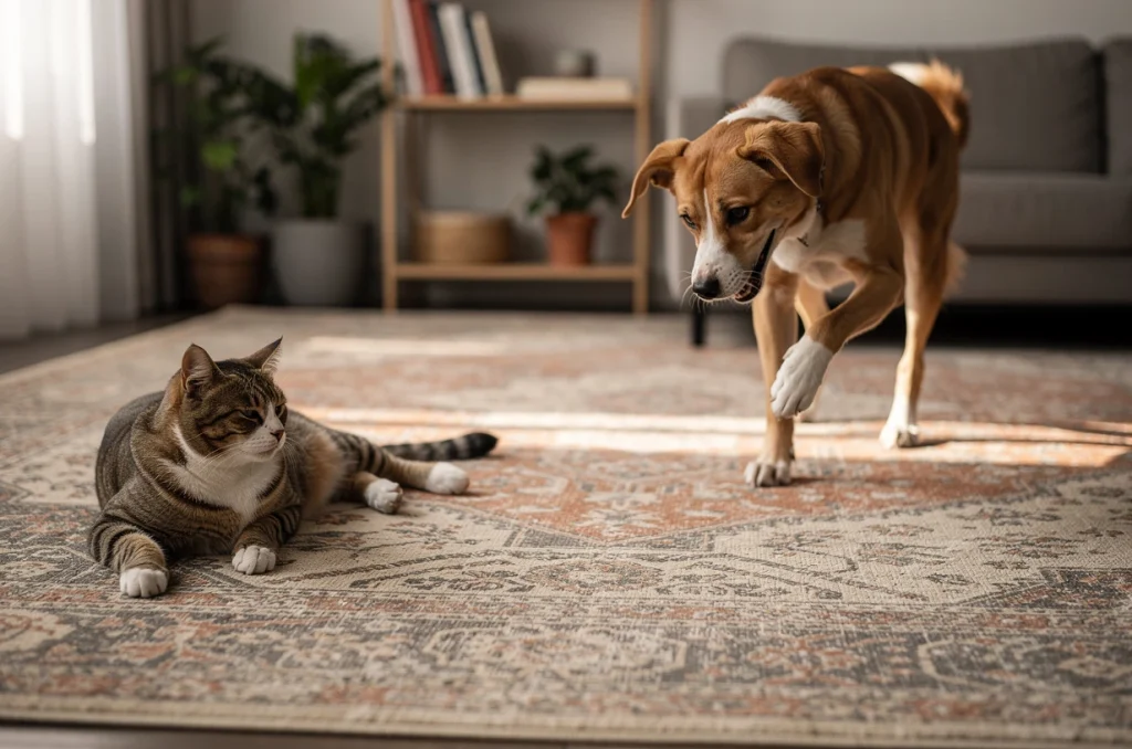 Tapis et animaux : oui, c’est possible ! Un duo gagnant pour toute la maison