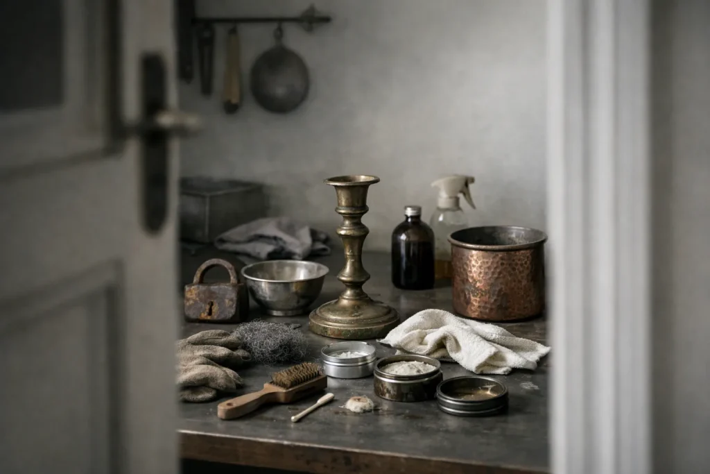 Les métaux dans la maison : oxydation, patine, entretien